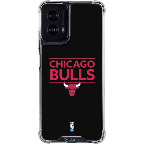 NBA Chicago Bulls Standard - Black Moto G Power 5G (2024) Clear Case