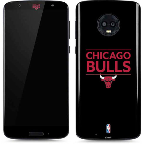 NBA Chicago Bulls Standard - Black Moto G6 Skin