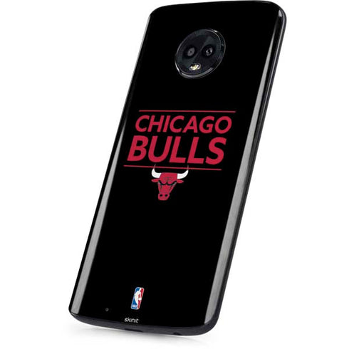 NBA Chicago Bulls Standard - Black Moto G6 Skin