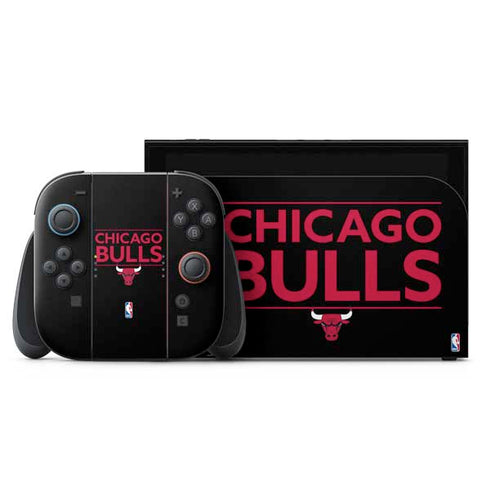 NBA Chicago Bulls Standard - Black Nintendo Switch 2 (2025) with Joy-Con Skin