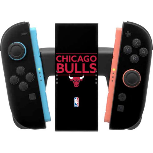 NBA Chicago Bulls Standard - Black Nintendo Switch 2 (2025) Joy-Con Controller Skin