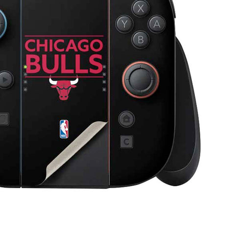 NBA Chicago Bulls Standard - Black Nintendo Switch 2 (2025) Joy-Con Controller Skin