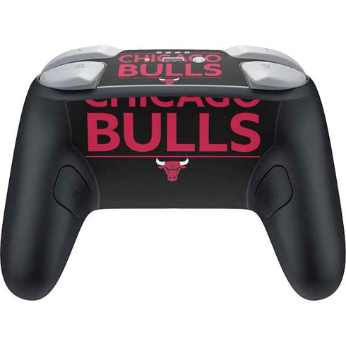 NBA Chicago Bulls Standard - Black Nintendo Switch 2 (2025) Pro Controller Skin