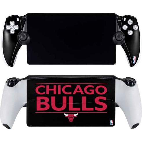 NBA Chicago Bulls Standard - Black PlayStation Portal Remote Player Skin