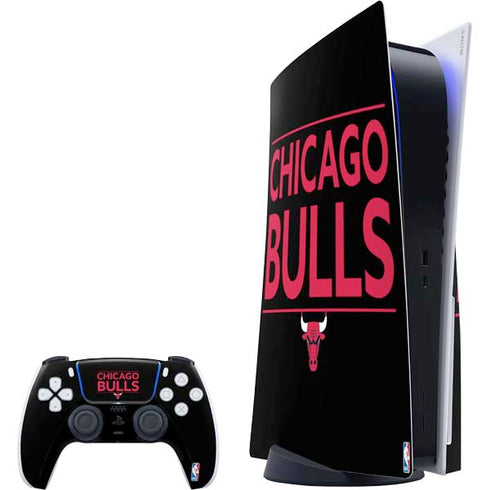 NBA Chicago Bulls Standard - Black PlayStation PS5 Skins