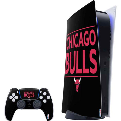 NBA Chicago Bulls Standard - Black PlayStation PS5 Skins