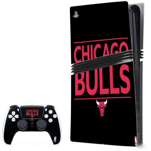 NBA Chicago Bulls Standard - Black PlayStation PS5 Skins