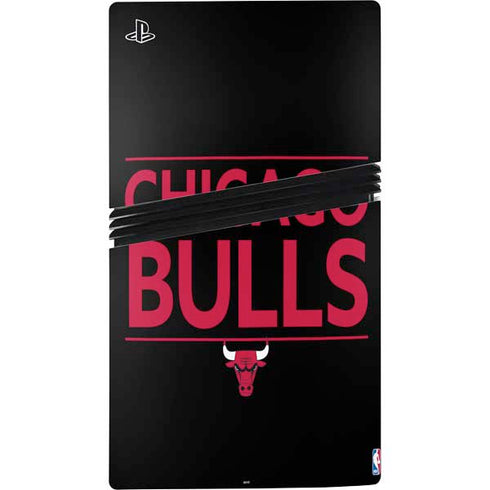 NBA Chicago Bulls Standard - Black PS5 Pro Console Skin