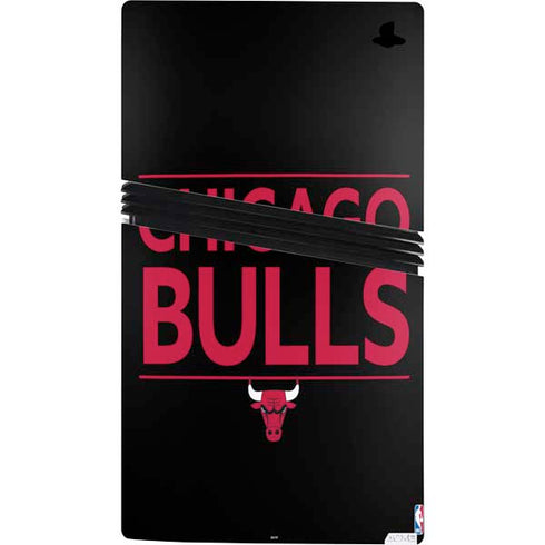 NBA Chicago Bulls Standard - Black PS5 Pro Console Skin