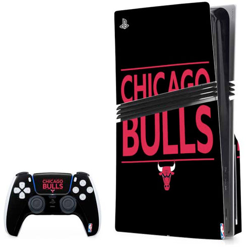 NBA Chicago Bulls Standard - Black PlayStation PS5 Skins