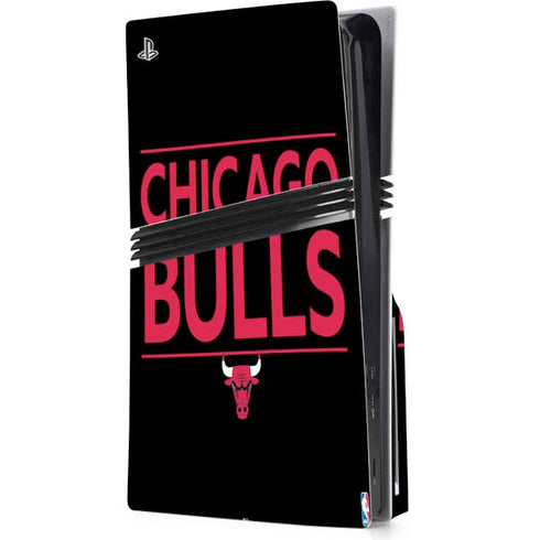 NBA Chicago Bulls Standard - Black PlayStation PS5 Skins