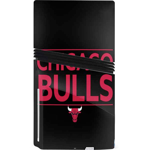 NBA Chicago Bulls Standard - Black PS5 Pro Disk Console Skin