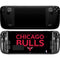 NBA Chicago Bulls Standard - Black Steam Deck Handheld Gaming Computer OLED Skin