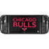 NBA Chicago Bulls Standard - Black Steam Deck Handheld Gaming Computer Skin