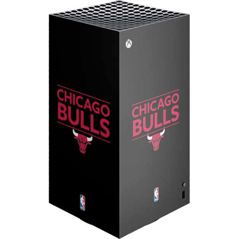 NBA Chicago Bulls Standard - Black XBox Series X Digital Edition Console Skin