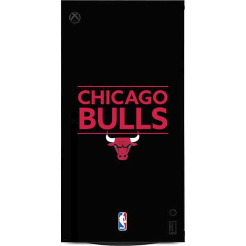 NBA Chicago Bulls Standard - Black XBox Series X Digital Edition Console Skin
