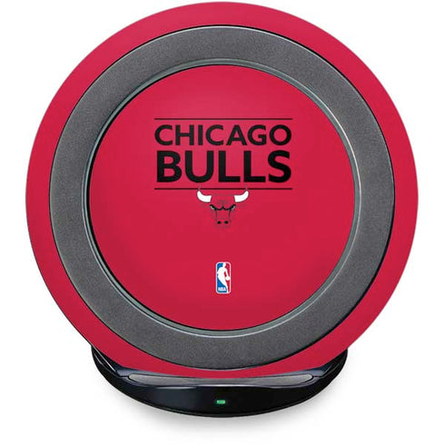 NBA Chicago Bulls Standard - Red Fast Charge Wireless Charging Stand Skin