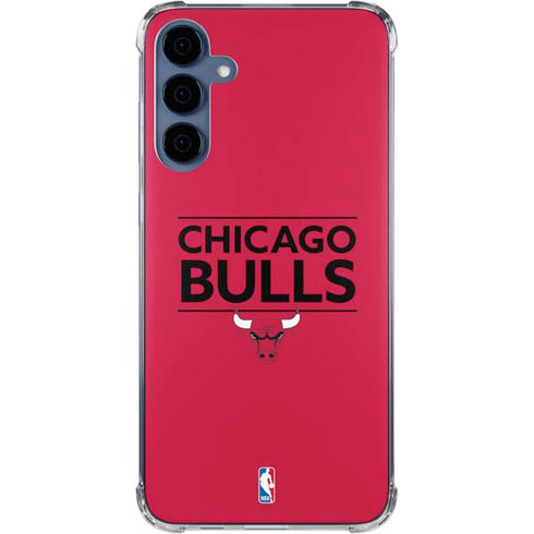 NBA Chicago Bulls Standard - Red Galaxy A55 5G Clear Case