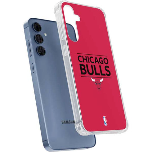 NBA Chicago Bulls Standard - Red Galaxy A55 5G Clear Case