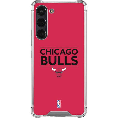 NBA Chicago Bulls Standard - Red Galaxy S24 FE Clear Case