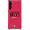 NBA Chicago Bulls Standard - Red Galaxy S24 FE Clear Case