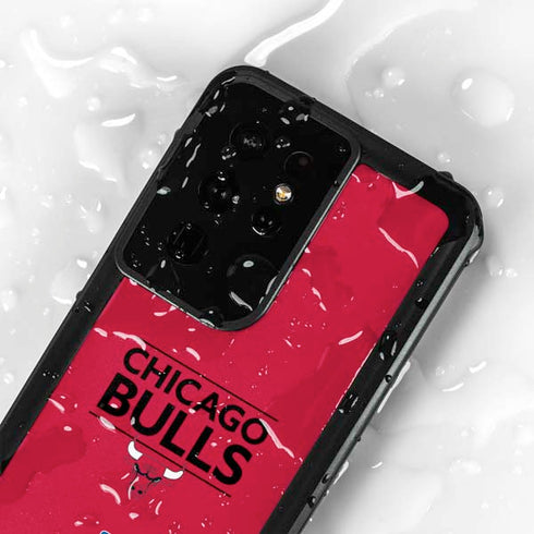 NBA Chicago Bulls Standard - Red Galaxy S24 Ultra Waterproof Case