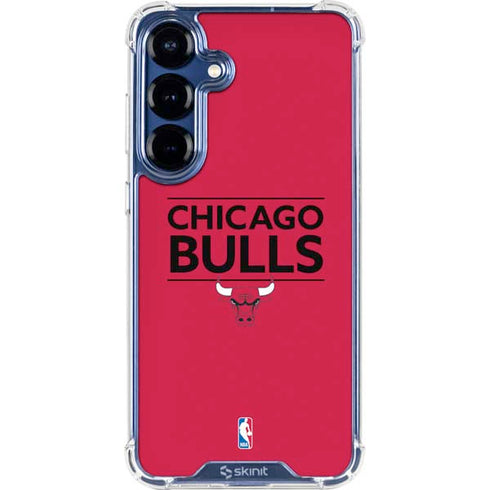 NBA Chicago Bulls Standard - Red Galaxy S25 Clear Case