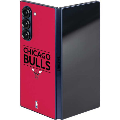 NBA Chicago Bulls Standard - Red Galaxy Z Fold6 Skin