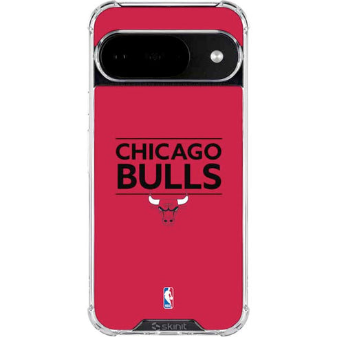 NBA Chicago Bulls Standard - Red Google Pixel 10 Clear Case