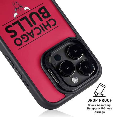 NBA Chicago Bulls Standard - Red iPhone 14 Pro Max Kickstand Case