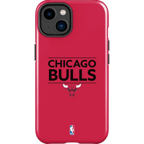 NBA Chicago Bulls Standard - Red iPhone 15 Impact Case
