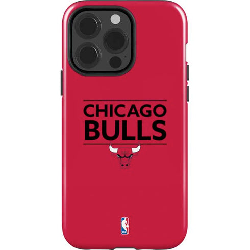 NBA Chicago Bulls Standard - Red iPhone 15 Pro Impact Case