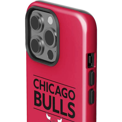 NBA Chicago Bulls Standard - Red iPhone 15 Pro Impact Case