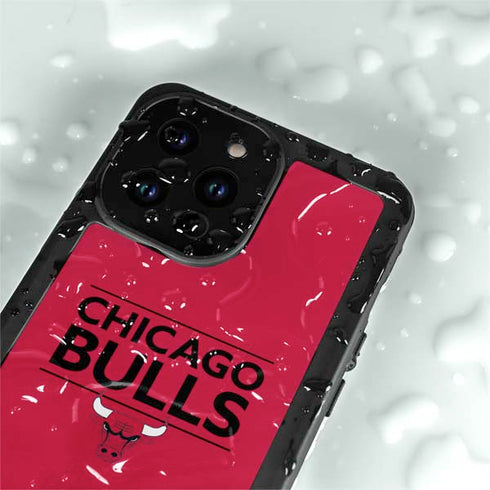 NBA Chicago Bulls Standard - Red iPhone 15 Pro Waterproof Case