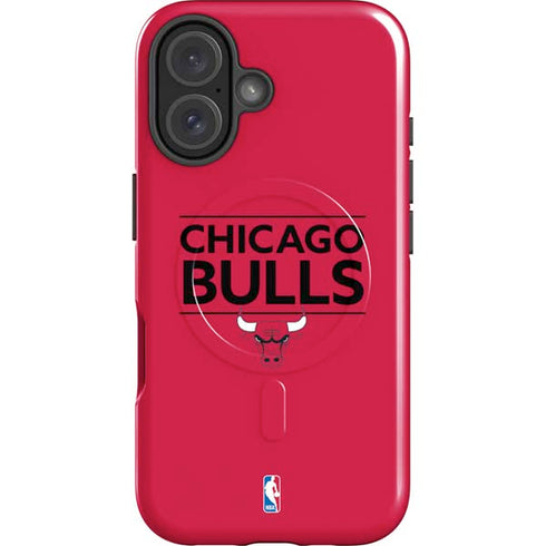 NBA Chicago Bulls Standard - Red iPhone 16 Plus Magsafe Impact Case