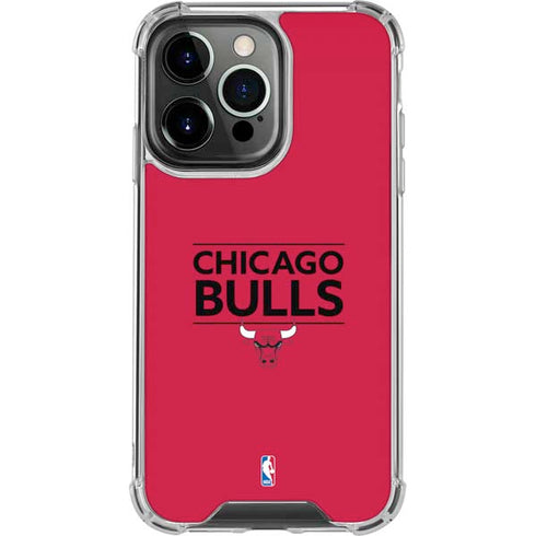 NBA Chicago Bulls Standard - Red iPhone 16 Pro Clear Case