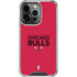 NBA Chicago Bulls Standard - Red iPhone 16 Pro Clear Case