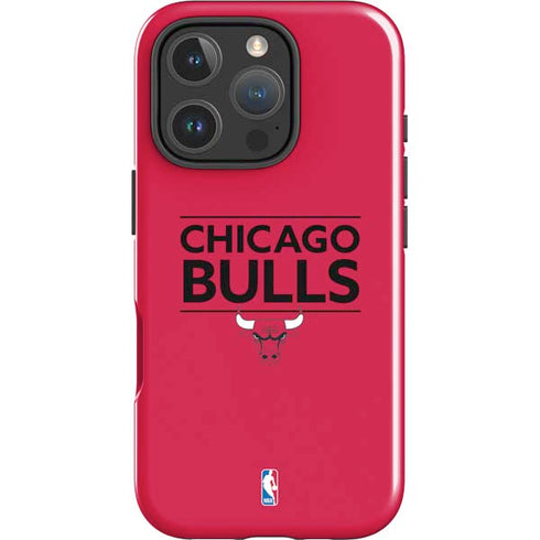 NBA Chicago Bulls Standard - Red iPhone 16 Pro Max Impact Case