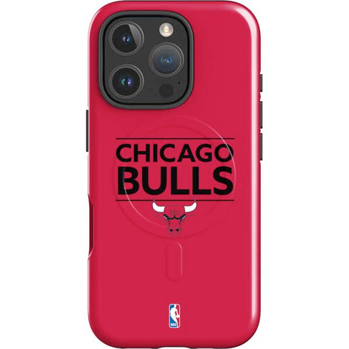 NBA Chicago Bulls Standard - Red iPhone 16 Pro Max Magsafe Impact Case
