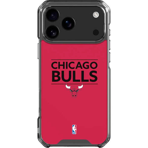 NBA Chicago Bulls Standard - Red iPhone 18 Pro Max Clear Case