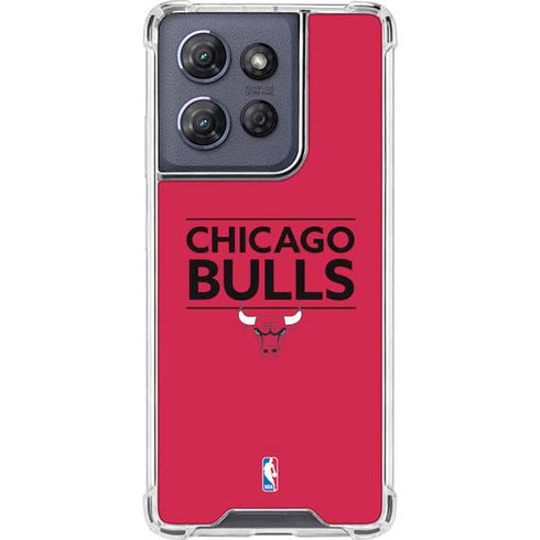NBA Chicago Bulls Standard - Red Moto G Play 5G (2025) Clear Case