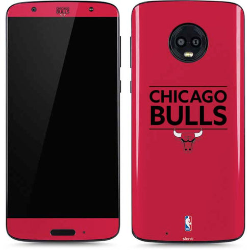 NBA Chicago Bulls Standard - Red Moto G6 Skin