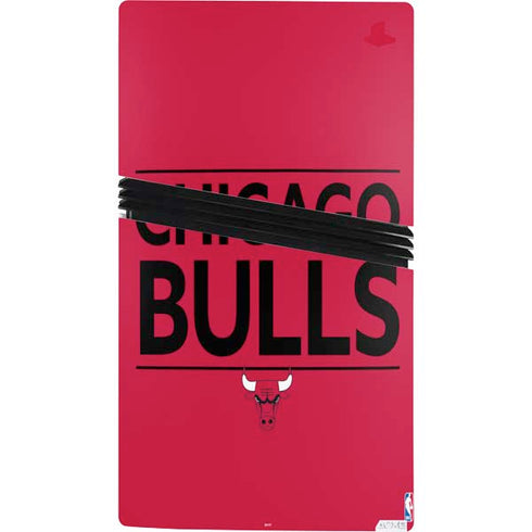 NBA Chicago Bulls Standard - Red PS5 Pro Console Skin