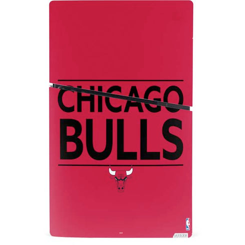 NBA Chicago Bulls Standard - Red PS5 Slim Digital Edition Console Skin