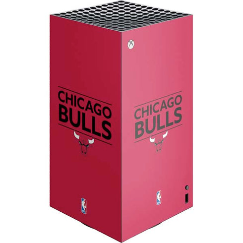 NBA Chicago Bulls Standard - Red XBox Series X Digital Edition Console Skin