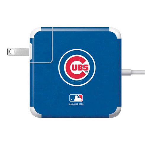 MLB Chicago Cubs - Solid Distressed 85W Power Adapter (15 and 17 inch MacBook Pro Charger) Skin
