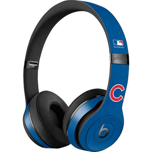 MLB Chicago Cubs - Solid Distressed Beats Solo 3 Wireless Skin