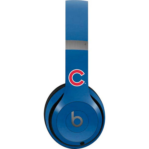 MLB Chicago Cubs - Solid Distressed Beats Solo 4 Wireless Headphones Skin