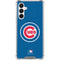 MLB Chicago Cubs - Solid Distressed Galaxy A16 5G Clear Case