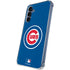 MLB Chicago Cubs - Solid Distressed Galaxy A55 5G Clear Case